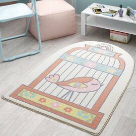 Ковер в детскую комнату Confetti Happy Cage 01 salmon оранжевый 100x150 (2000008481649)