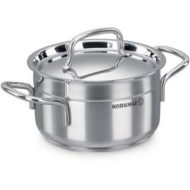 Каструля 16х9см 1,8л ALFA KORKMAZ (A1016), Тип: каструля, Об'єм: 1,8 л, Колір: срібний