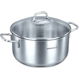 Каструля 22х11см 4л PERLA KORKMAZ (A1656), Тип: каструля, Об'єм: 4 л, Колір: срібний