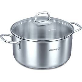 Каструля 24х12см 5,5л PERLA KORKMAZ (A1657), Тип: каструля, Об'єм: 5,5 л, Колір: срібний