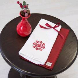 Набор полотенец с вышивкой Снежинка ТМ Прованс