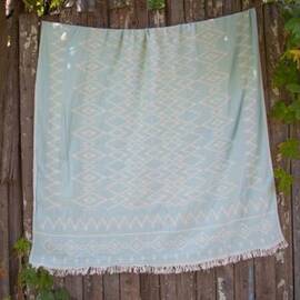 Покривало Barine Kilim Throw Mint 130x170 ментолове (2000022079136), Основний колір: бірюзовий, Розмір: 130x170