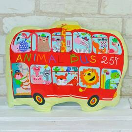 Подушка-іграшка "Автобус" 30х40 Loskutini