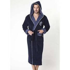 Халат NUSA чоловічий ns 7160 синій (m), Колір: синій, Розмір: M