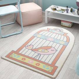 Коврик в детскую Confetti 100x150 Happy Cage Salmon