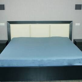 Простынь сатиновая Le Vele 230х260 BLUE SHADOW - 014, Цвет: голубой, Тип: простыни, Размер: 230x260