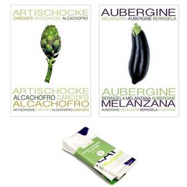 Набор кухонных полотенец Home Line 2шт.(40х60) ПРИНТ АРТИШОК+БАКЛАЖАН (122984)