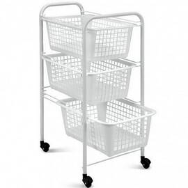 Етажерка 3-х рівнева з кошиками SAN DIEGO METALTEX (341803)