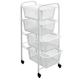 Етажерка 4-х рівнева з кошиками MIAMI METALTEX (341804)