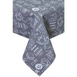 Скатертина 136х180 GREY Breakfast Прованс (011069), Тип: скатертини, Основний колір: сірий, Форма скатертини: прямокутна, Розмір: 136x180