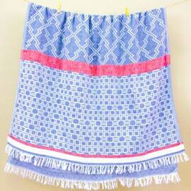 Полотенце Barine Pestemal Marinero 90x160 Navyblue синее (2000022171175)