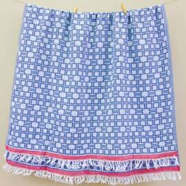 Полотенце Barine Pestemal Levent 90x160 Navy синее (2000022171168)