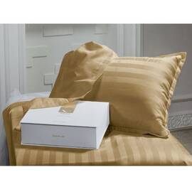 Постельное белье MirSon Сатинстрайп Carmela 175х210 (2200000037251), Размер: двуспальный 175х210, Основной цвет: бежевый