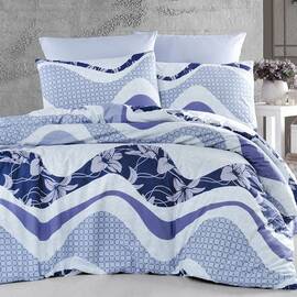 Постельное белье First Сhoice ранфорс 200х220 wawe lacivert