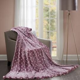 Плед Бубон шары 150х200 розовый Love you