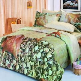 Le Vele сатин 2шт(160х220) DENIZ (зелений)