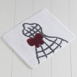 Коврик Chilai Home 50x60 ELBISE WHITE, Цвет: белый, Размер: 50x60