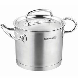 Каструля висока 16х14 см 2,7л PROLINE KORKMAZ (A1164), Тип: каструля висока, Об'єм: 2,7 л, Колір: срібний