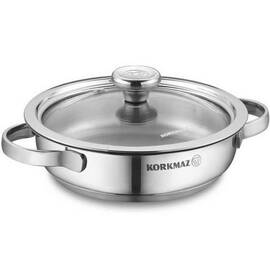 Сотейник 14х4 см 0,5л MINIKA KORKMAZ (A1500), Цвет: серебряный, Тип: сотейник, Форма: круглая, Диаметр (см): 14