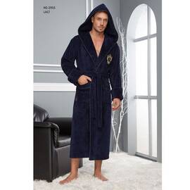 Халат NUSA мужской ns 2955 синий (3xl), Цвет: синий, Размер: 3XL