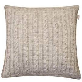 Наволочка 45х45 вязаная SOFT Косы Лате (076) Прованс (011702), Цвет: бежевый, Тип: наволочки, Размер: 45x45