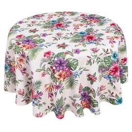 Скатертина гобеленова Тропіки O140 (MARTE048-140D) LiMaSo, Тип: скатерти, Цвет: зеленый, Форма скатерти: круглая, Размер: Ø140