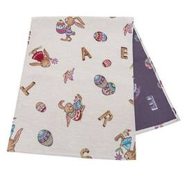 Наперон гобеленовий 37х100 (NP0067-37) LiMaSo, Тип: доріжки (раннери), Основний колір: коричневий, Форма скатертини: прямокутна, Розмір: 37x100