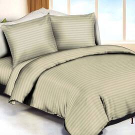 Постельное белье 72 сатин-страйп 175х210 Вилюта, Размер: двуспальный 175х210, Основной цвет: бежевый