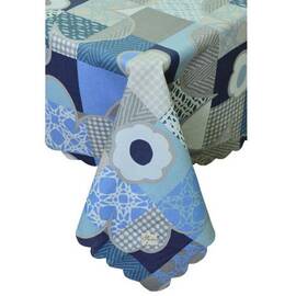 Скатерть пятноустойчивая Симфони 140х220 Сині квіти Прованс (012781), Тип: скатерти, Цвет: синий, Форма скатерти: прямоугольная, Размер: 140x220