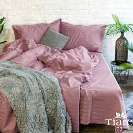 Постельное белье 73 сатин-страйп 143х210 (50x70) Вилюта, Размер: полуторный 145х210, Основной цвет: сиреневый