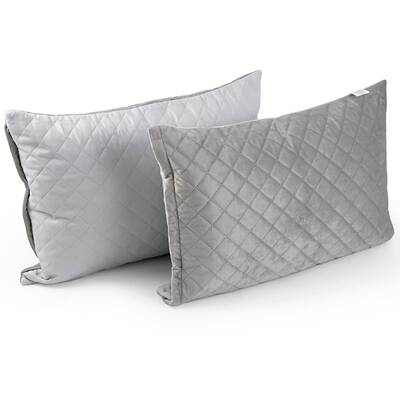 Чохол на подушку 50х70 велюровий Grey ромб Руно (382.55_Grey ромб), Колір: сірий, Тип: наволочки, Розмір: 50x70, зображення 4