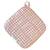 Прихватка 25х25 Прованс Bella Рози/рожева клітинка з мереживом (013515), зображення 2