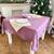 Скатертина лляна 140x140 LiMaSo (SKLB28-140), Тип: скатерти, Цвет: сиреневый, Форма скатерти: квадратная, Размер: 140x140, изображение 4