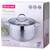Каструля 6,5л з кришкою та 7-шаровим дном (O24x14.5 см) Kamille (4724S), Тип: каструля, Об'єм: 6,5 л, Колір: срібний, зображення 4