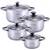 Набір каструль 8 предметів (1,5л, 2л, 3л, 5л) Kamille (4927)