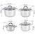 Набір каструль 8 предметів (1.0л, 1,8л, 2,5л, 3,8л) Kamille (5637S), зображення 2