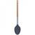 Поварская ложка нейлоновая с дер. ручкой 34.5 см Kamille (8855), изображение 2