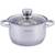 Каструля 3л з кришкою Kamille (4912), Тип: каструля, Об'єм: 3 л, Колір: срібний