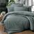 Постільна білизна First Сhoice сатин люкс 200х220 snazzy moon mist, Розмір: двоспальний євро 200х220, Основний колір: зелений