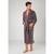 Халат велюровый мужской NUSA ns 20665 fume (kahve) (l/xl), Цвет: коричневый, Размер: L/XL