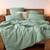 Постільна білизна 34 Tiare Wash 200х220 варена бавовна Вілюта, Розмір: двоспальний євро 200х220, Основний колір: зелений