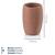 Стакан для зубных щеток KELA Roda красная глина 7.5х7.5х10.5 см (23751), изображение 3