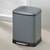 Ведро для мусора KELA Davino с педалью серое 2х12 л, 2 отдела (10949), изображение 3