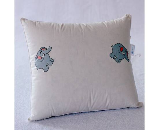 Подушка IGLEN 40х40 пух 100% в тику (40401G), Колір: білий, Розмір: 40x40, зображення 2