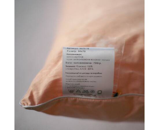 Подушка IGLEN антиаллергенная 50х70 в дамаске (5070fd), Цвет: белый, Размер: 50x70, изображение 4