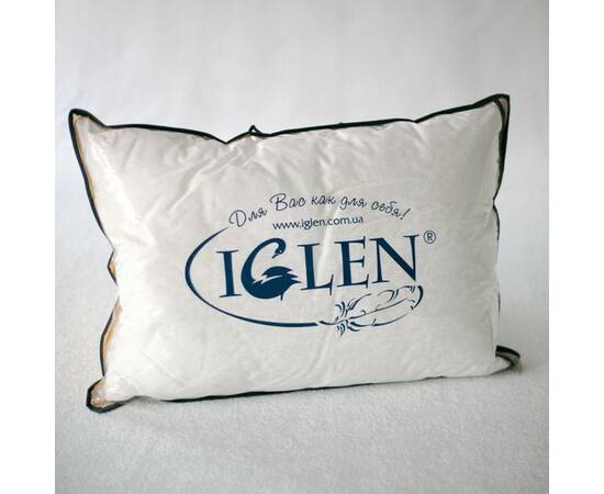 Подушка IGLEN антиалергенна 50х70 в жакардовому сатині (5070s), Колір: білий, Розмір: 50x70, зображення 2