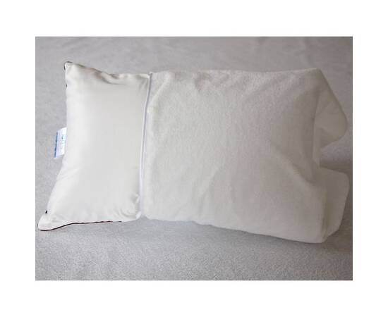 Непромокальна махрова наволочка IGLEN 60х60 (6060А), Колір: білий, Тип: наволочки, Розмір: 60x60, зображення 2