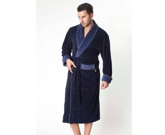 Халат NUSA мужской NS 1140-1 синий (4xl)