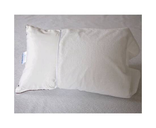 Непромокальна махрова наволочка IGLEN 50х50 чохол із клапаном (5050АK), Колір: білий, Тип: наволочки, Розмір: 50x50, зображення 2