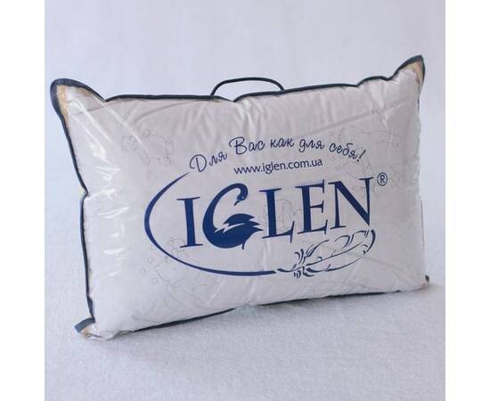 Подушка IGLEN (100% білий пух) 40х60 в тику (40601W), Колір: білий, Розмір: 40x60, зображення 2